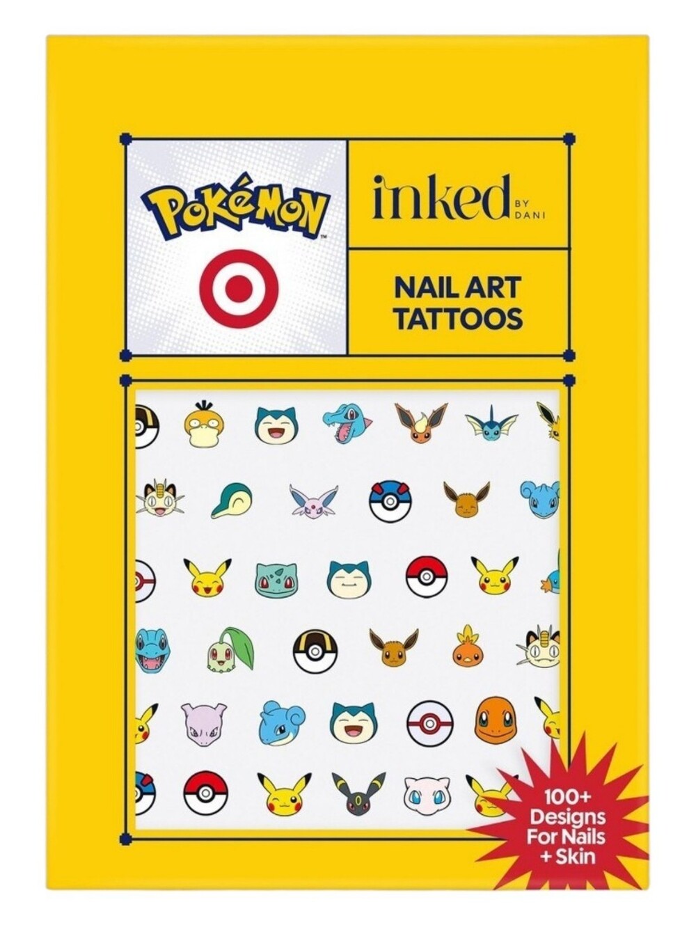 Pokemon X Target Nail Art Stickers Character Decals Pikachu
